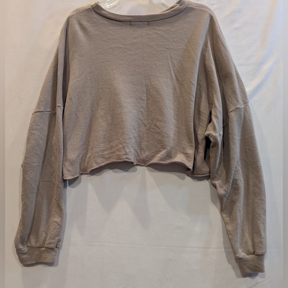 163 Fashion Nova Taupe Graphic Sweatshirt - Picture 2 of 6